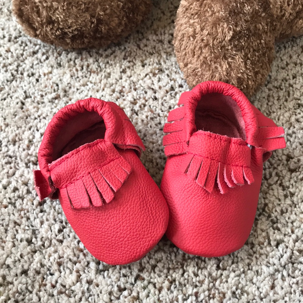 Genuine leather baby moccasin, kids moccasin